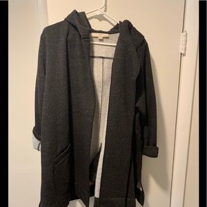 Loft dark gray speckled sweatshirt